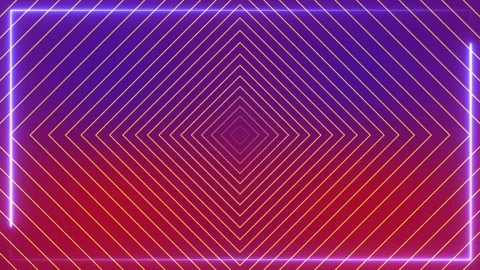 Motion of border frame ; neon light running loop. Stock Footage 289533408