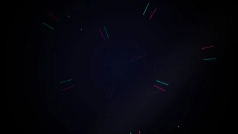 Motion of a Bright Blue Light Expanding and Contracting in Space with Dynam.. 库存影片 342769316