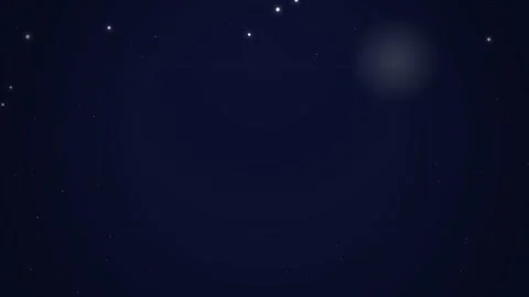 Motion of Bright Stars in Night Sky with Moving Clouds and Twinkling Effect.. Stock Footage 342665140