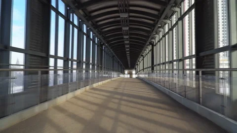 Motion of camera inside the transparent transition Stock Footage 87379072