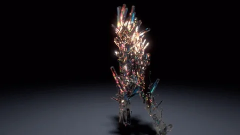 Motion Capture diamond man Stock Footage 83892735