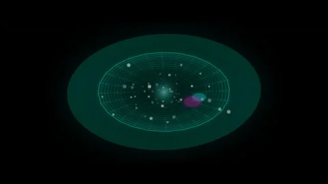 Motion of Celestial Bodies in Space Animation Showing Stars and Galaxies in.. 库存影片 342764425