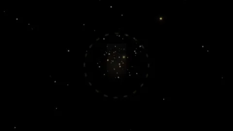 Motion of Celestial Bodies in Space with Starfield Background for Astronomy.. Stock Footage 342568227