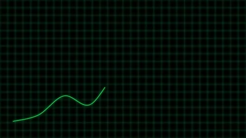 Motion chart animation, green lines Stock-Footage 347487084
