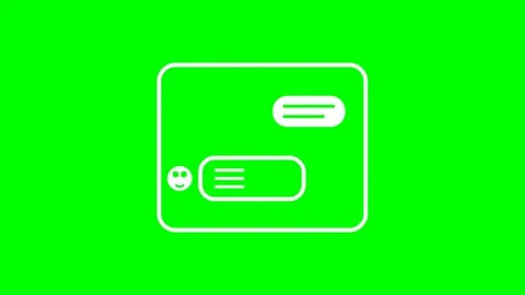 Motion Chatbot Conversation Video with Text Bubbles on Green Background for.. Stock-Footage 338314083