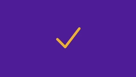 Motion of a Checkmark Icon in Purple Background for Digital Verification an.. 库存影片 342568626