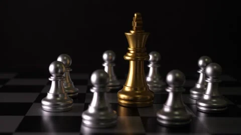 The motion of a chessboard game strategy games concept rotating motion Stock Footage 160561553