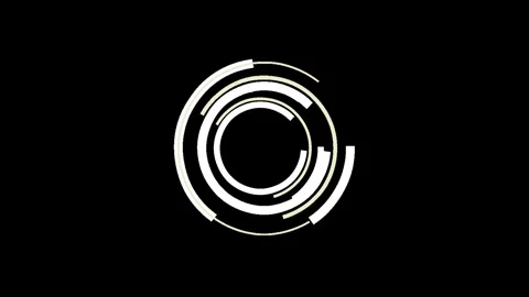Motion Circles 4k animated video clip Video stock 259819318