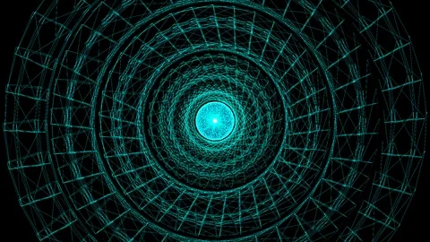 Motion circles blue Stock Footage 93419745