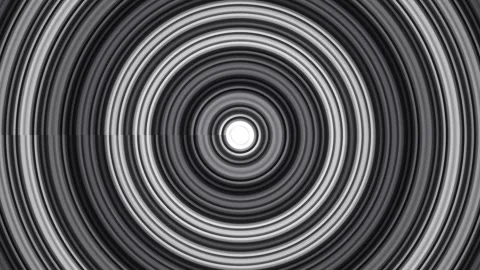Motion circles create a pattern with dark and light tones Stock Footage 339453999