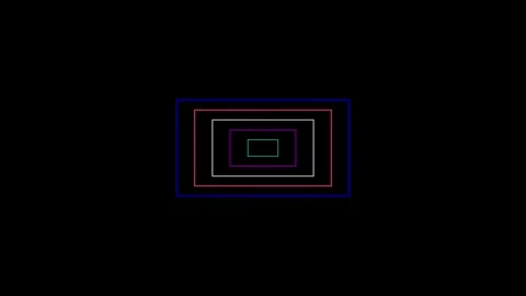 Motion circular lines on blue background. Geometric abstract background desig Stock Footage 307551564