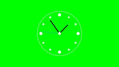 Motion of Clock Hands Showing Time Passing in a Dynamic Scene for Time-Laps.. Vídeo Stock 342752014