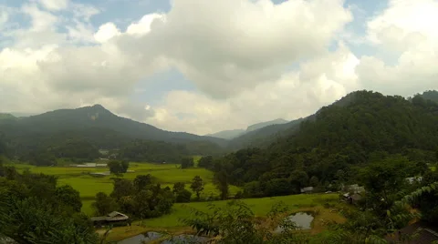 The motion of clouds at the mountain, Doi Inthanon. Video stock 49198932