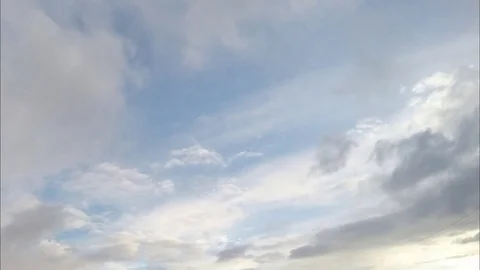 Motion of clouds in sky at sunset timelapse 스톡 동영상 77285571
