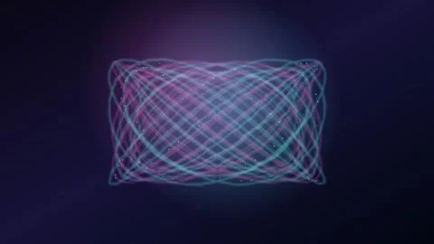 Motion of colorful light waves in a dark background scene Stock Footage 337233729