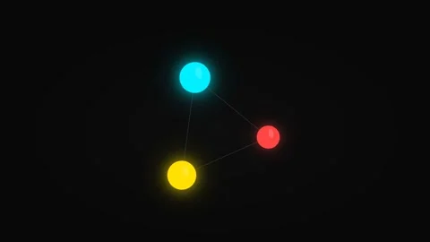 Motion of Colorful Lights in Dark Background for Dynamic Visual Effect. 库存影片 342759513