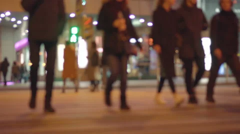 Motion of colourful diffused blurred and defocused twinkling lights Stock Footage 68932682