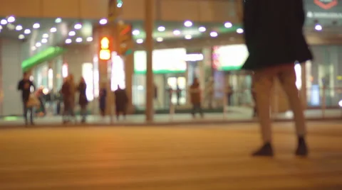 Motion of colourful diffused blurred and defocused twinkling lights Video stock 68932863