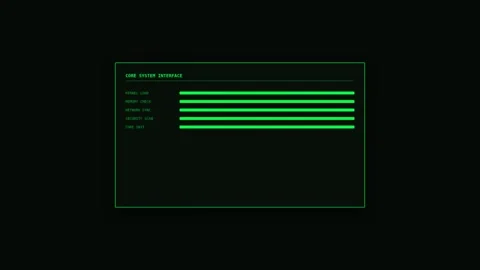 Motion of computer code displaying green lines on black background in a pro.. 库存影片 342768569