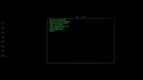 Motion of computer terminal displaying programming code in a dynamic sequen.. 스톡 동영상 342618947