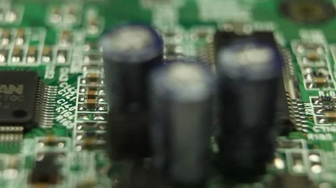 Motion Control Electronics Industry, Assembly Internal Programming Perspective Stock Footage 8765666