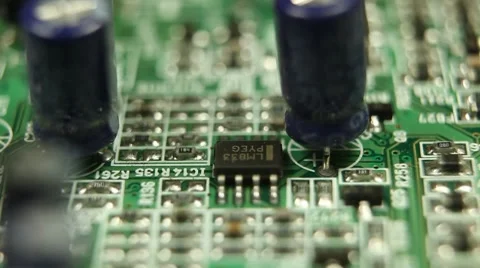 Motion Control Electronics Industry, Motherboard Computing Abstract Processors Stock Footage 8765498