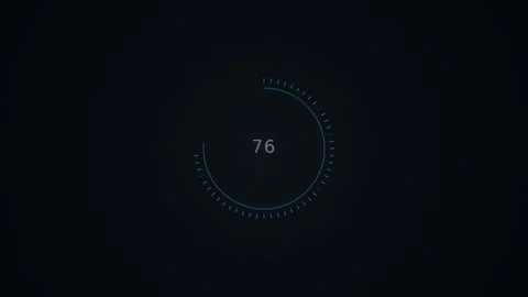 Motion countdown timer video with dynamic progress indicators for digital i.. Stock Footage 342569703