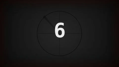 Motion countdown timer video with dynamic numbers 8 5 2 for countdown sequenc 库存影片 342751298