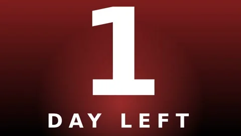 Motion countdown video with bold number one and dynamic background for urge.. Stock-Footage 338313852