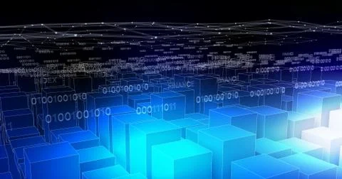 Motion Data Blue Stock Illustration