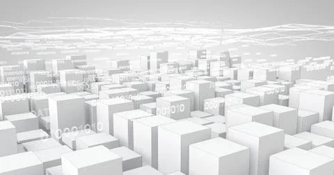 Motion Data White Illustrazione stock