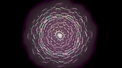 Motion design of abstract swirling patterns with texture and color Stock Footage 337387049