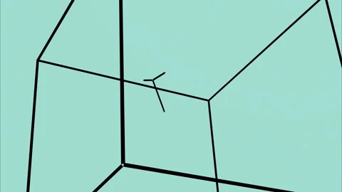 Motion design, animation of isolate lines. Stock Footage 246822544