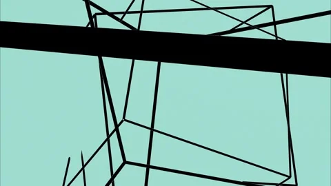 Motion design, animation of isolate lines. Stock Footage 246822564