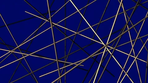 Motion design, animation of smooth lines on a blue background. Stock Footage 257266558