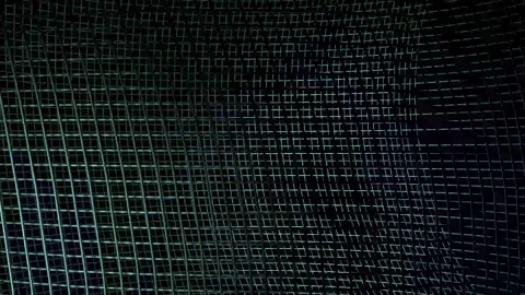 Motion design, animation of smooth lines on a dark background. Abstract video Stock Footage 257266565