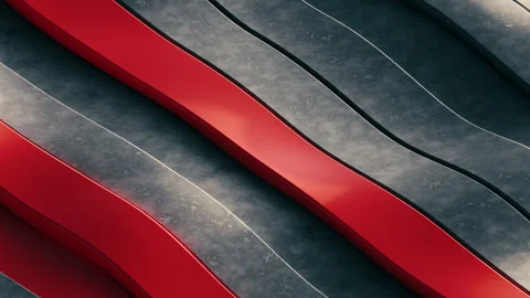 A motion design background with lines. a 3d animation with lines moving in waves Stock Footage 272246019