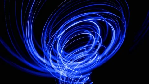 Motion design bg of flow particles shaping lines, helix and abstract structures Stock Footage 140934211