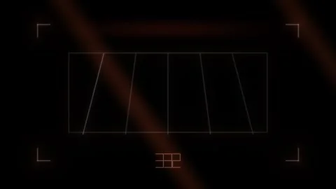 Motion design of blank screen with camera frame and light Stock Footage 339294229