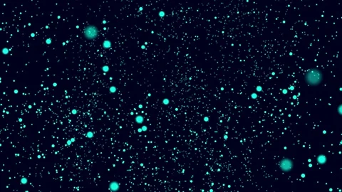 Motion design blue particles. Motion graphics turquoise dust. 4k turquoise Stock Footage 229493312