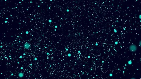 Motion design blue particles. Motion graphics turquoise dust. 4k turquoise Illustrazione stock