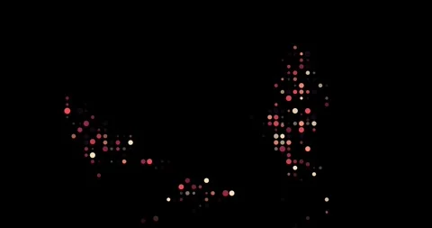 Motion Design Dots Swarming to Construct Wallis and Futuna Border Animation Stock Footage 318849155