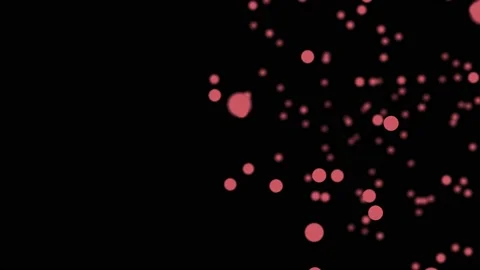 Motion design red particles on a dark background red plexus 4k. Motion graphics Stock Footage 229489748