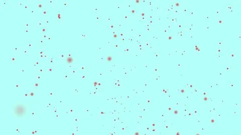 Motion design salman particles on a sky background red plexus 4k. Blue Stock Illustration