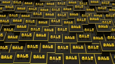 Motion Design Seamless Pattern Sale Concept Stock Footage 135429075