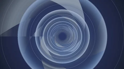 Motion design showing abstract circular patterns on a dark background Video stock 337377006