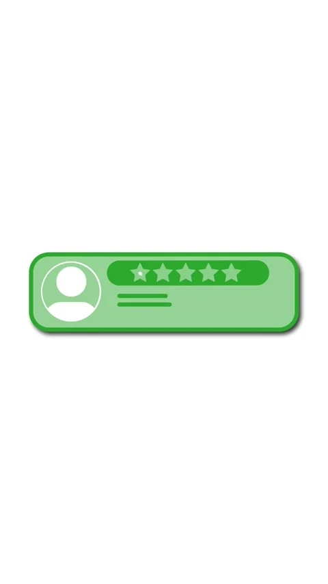 Motion design user interface element with four star rating vertical video. .. Stock Footage 341612790