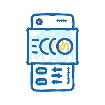 Motion design ux ui design icon doodle illustration Illustrazione stock