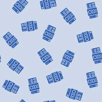 Motion design ux ui design glyph seamless pattern Stock Illustration