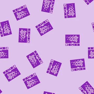 Motion design ux ui design glyph vector seamless pattern Stock Illustration